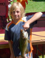 Austin Ross and his entry fish
